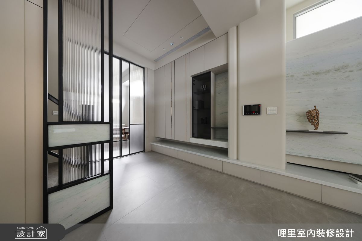 41坪新成屋(5年以下)＿現代簡約風客廳樓梯案例圖片＿哩里室內裝修設計有限公司＿哩里_44.映序之境之2