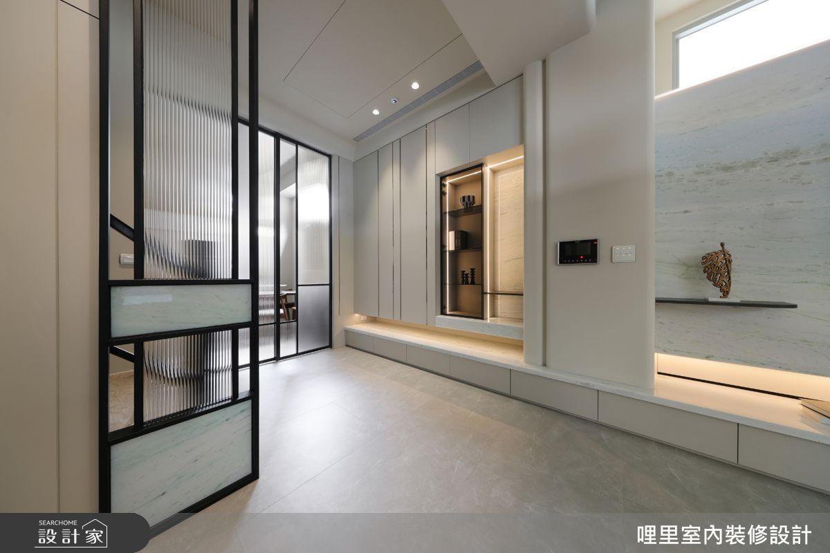 41坪新成屋(5年以下)＿現代簡約風客廳樓梯案例圖片＿哩里室內裝修設計有限公司＿哩里_44.映序之境之3