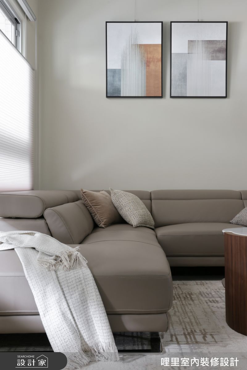 41坪新成屋(5年以下)＿現代簡約風客廳案例圖片＿哩里室內裝修設計有限公司＿哩里_44.映序之境之4