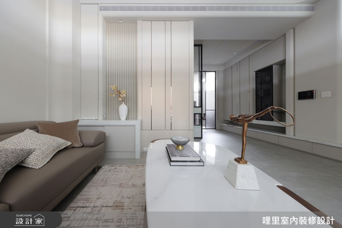 41坪新成屋(5年以下)＿現代簡約風客廳案例圖片＿哩里室內裝修設計有限公司＿哩里_44.映序之境之6
