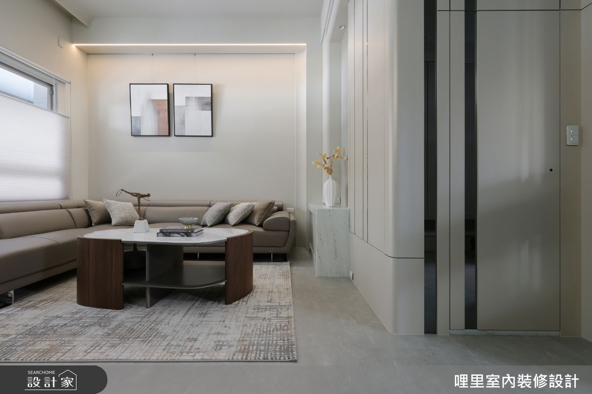 41坪新成屋(5年以下)＿現代簡約風客廳案例圖片＿哩里室內裝修設計有限公司＿哩里_44.映序之境之7