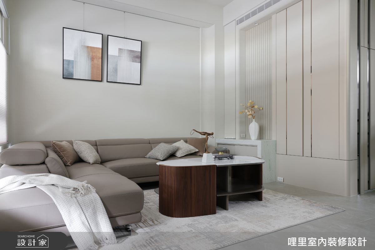 41坪新成屋(5年以下)＿現代簡約風客廳案例圖片＿哩里室內裝修設計有限公司＿哩里_44.映序之境之9