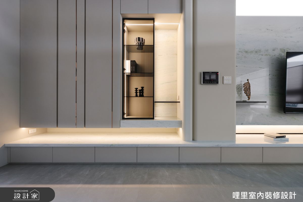 41坪新成屋(5年以下)＿現代簡約風客廳案例圖片＿哩里室內裝修設計有限公司＿哩里_44.映序之境之11