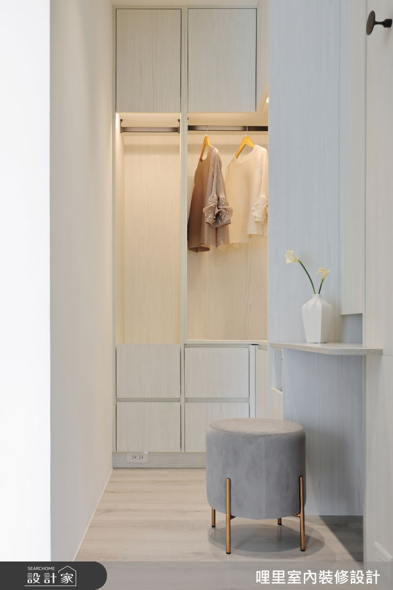 41坪新成屋(5年以下)＿現代簡約風更衣間案例圖片＿哩里室內裝修設計有限公司＿哩里_44.映序之境之36