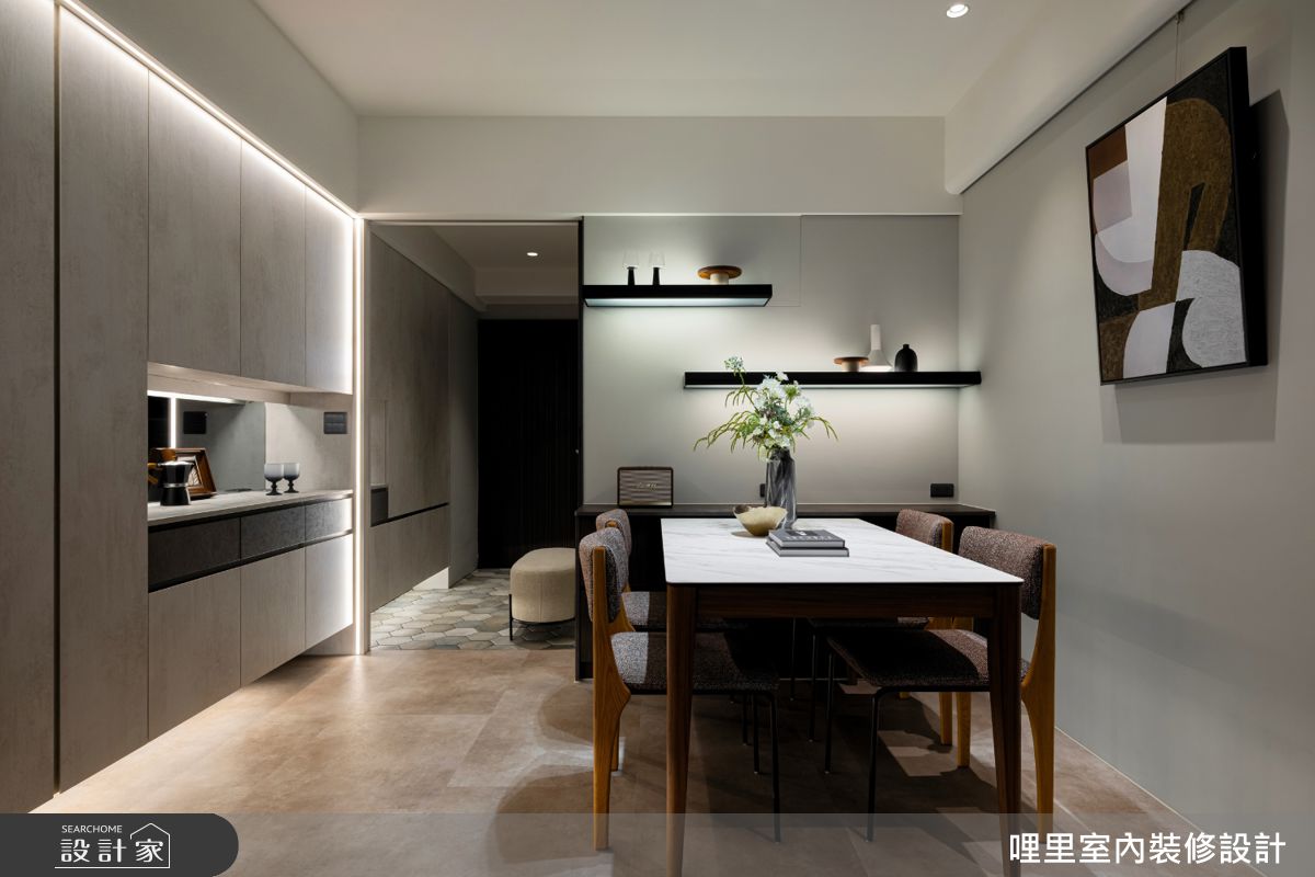30坪新成屋(5年以下)＿現代風玄關餐廳案例圖片＿哩里室內裝修設計有限公司＿哩里_45.霧映序章之6