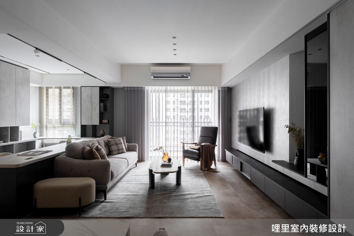 30坪新成屋(5年以下)＿現代風客廳案例圖片＿哩里室內裝修設計有限公司＿哩里_45.霧映序章之10