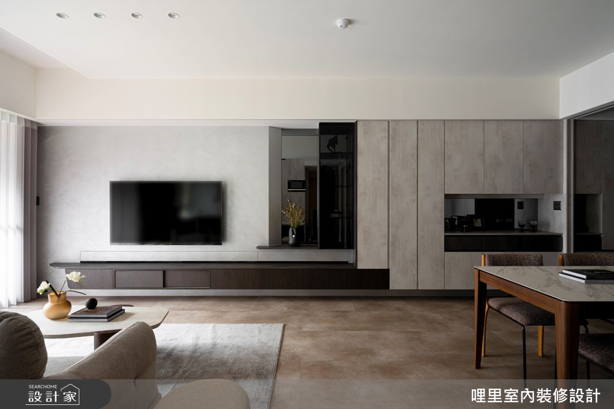 30坪新成屋(5年以下)＿現代風客廳餐廳案例圖片＿哩里室內裝修設計有限公司＿哩里_45.霧映序章之14