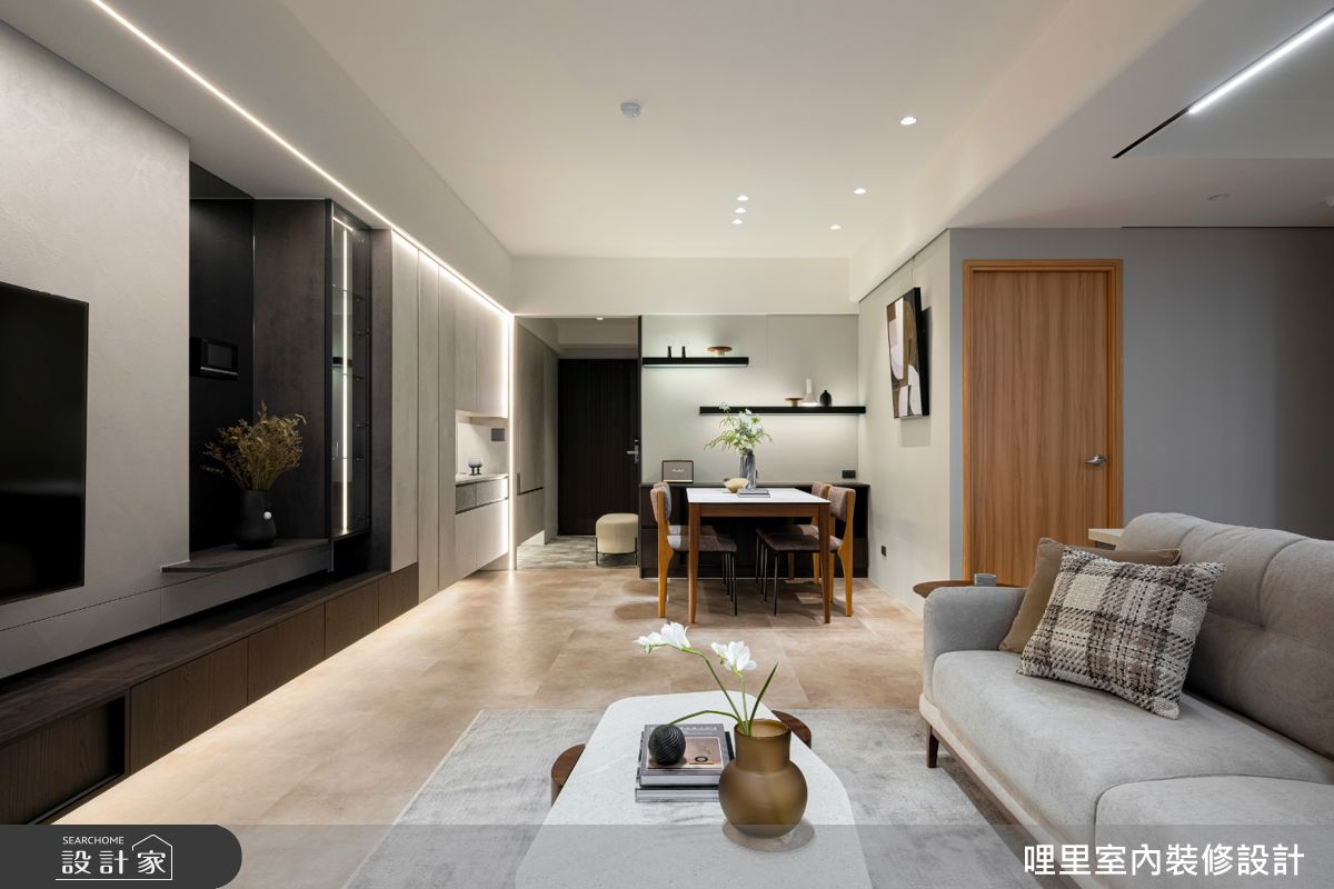 30坪新成屋(5年以下)＿現代風玄關客廳餐廳案例圖片＿哩里室內裝修設計有限公司＿哩里_45.霧映序章之16