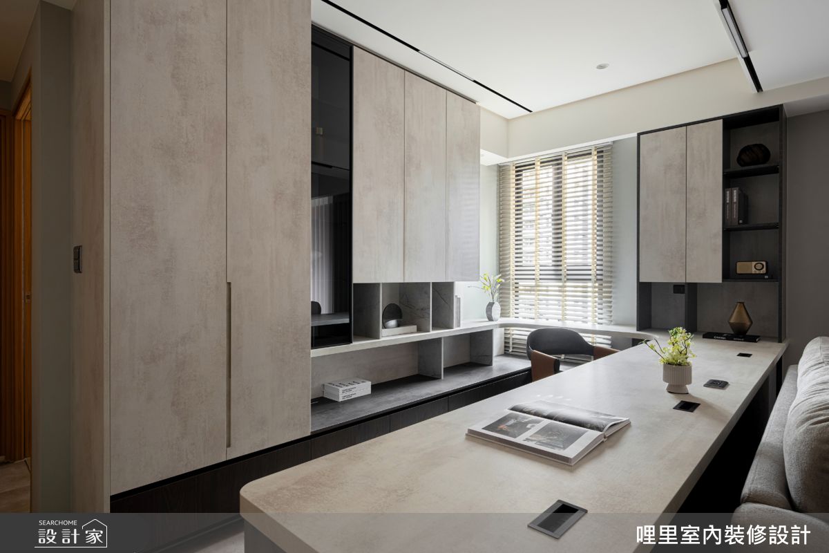 30坪新成屋(5年以下)＿現代風書房工作區案例圖片＿哩里室內裝修設計有限公司＿哩里_45.霧映序章之18