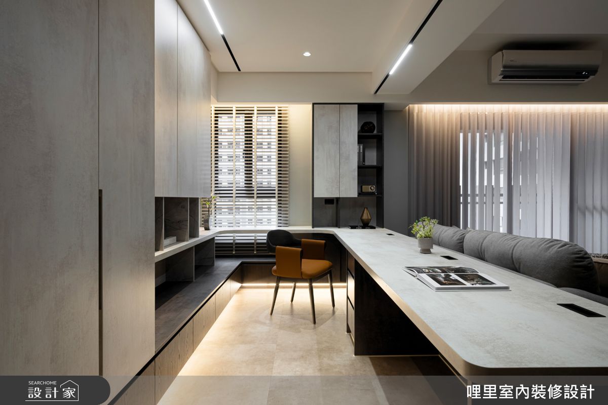 30坪新成屋(5年以下)＿現代風書房工作區案例圖片＿哩里室內裝修設計有限公司＿哩里_45.霧映序章之19