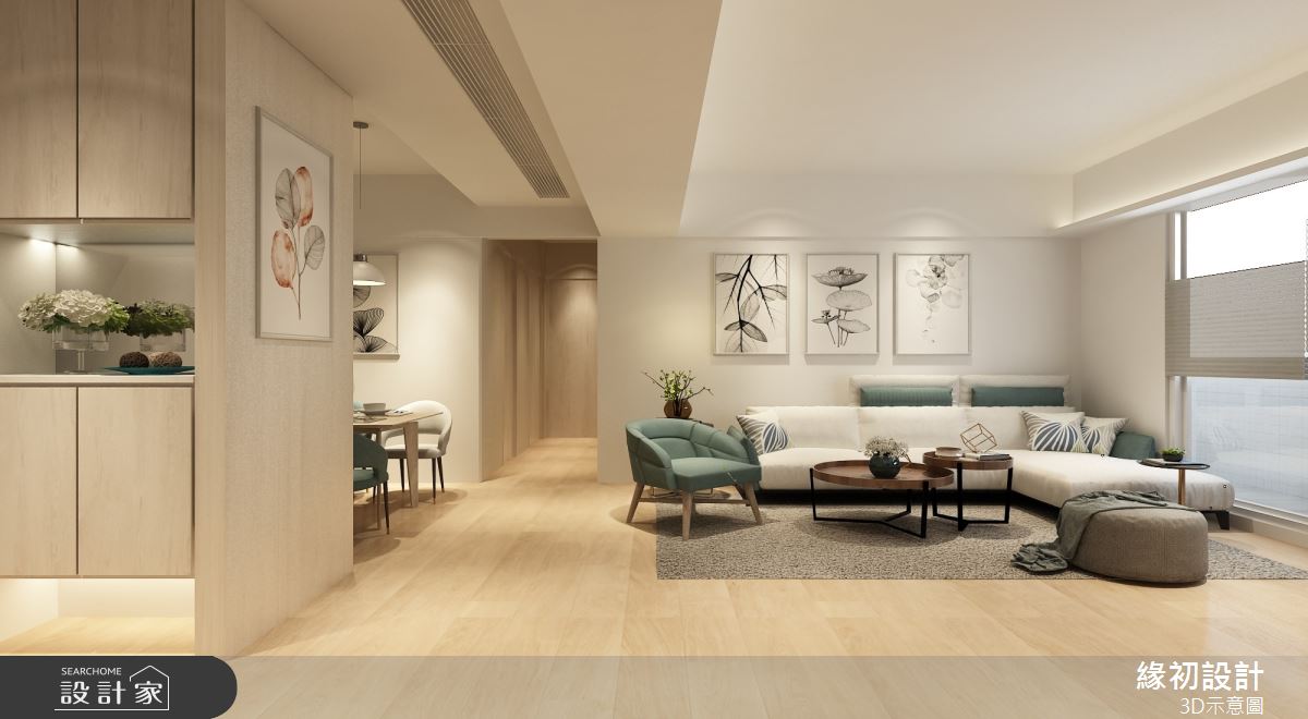 34坪＿混搭風客廳案例圖片＿緣初設計 SERENDIPITY DESIGN＿緣初_05之1