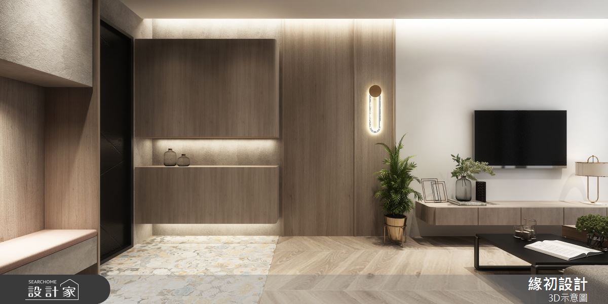 12坪新成屋(5年以下)＿混搭風玄關客廳案例圖片＿緣初設計 SERENDIPITY DESIGN＿緣初_06之1