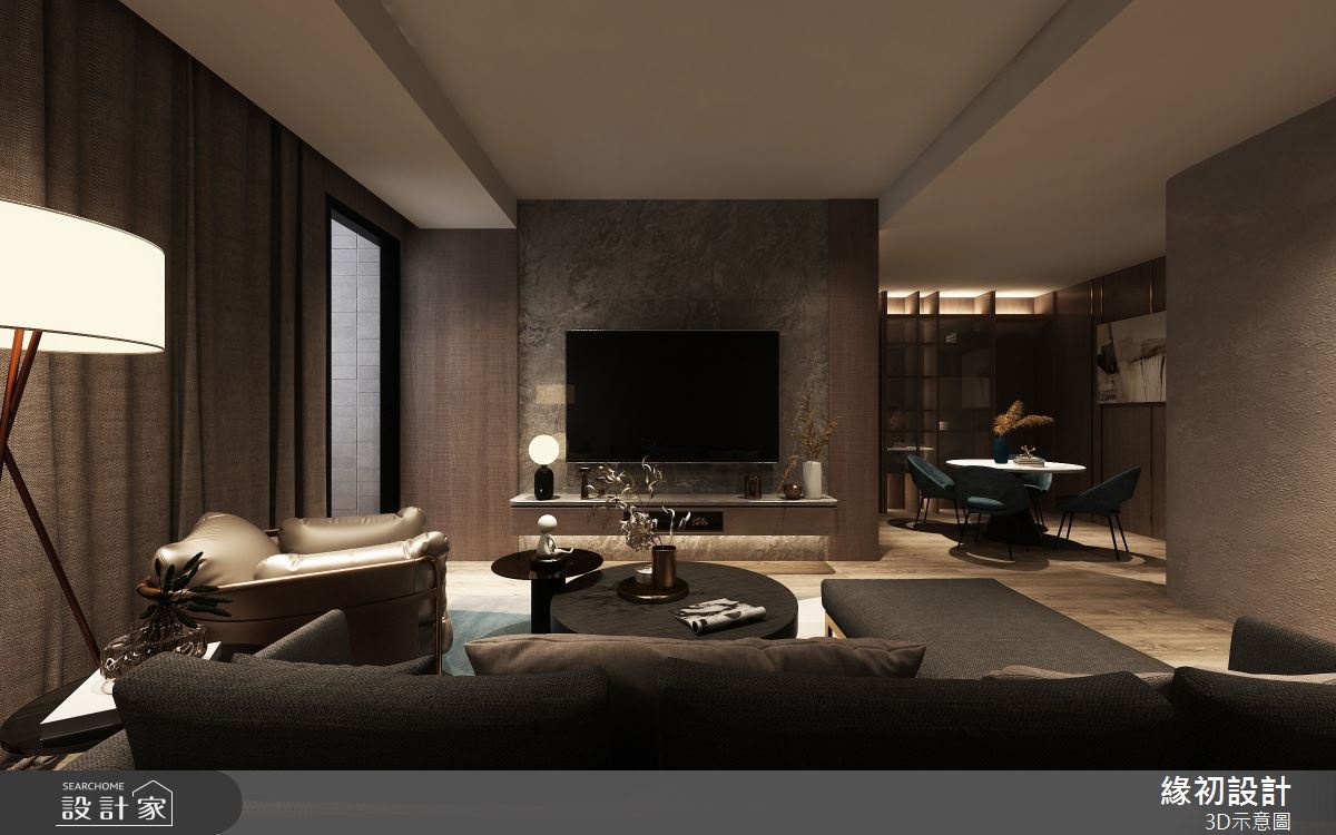33坪新成屋(5年以下)＿混搭風客廳案例圖片＿緣初設計 SERENDIPITY DESIGN＿緣初_08之3