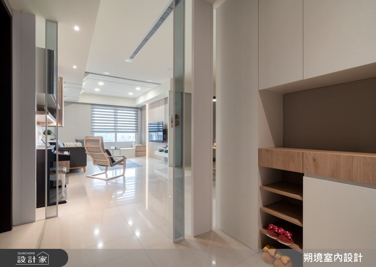 22坪新成屋(5年以下)＿北歐風玄關案例圖片＿朔境室內設計有限公司＿朔境_02之2