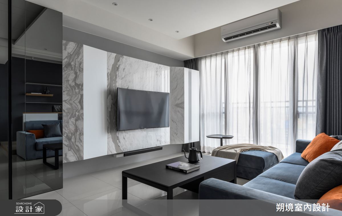 18坪新成屋(5年以下)＿現代風客廳案例圖片＿朔境室內設計有限公司＿朔境_03之5