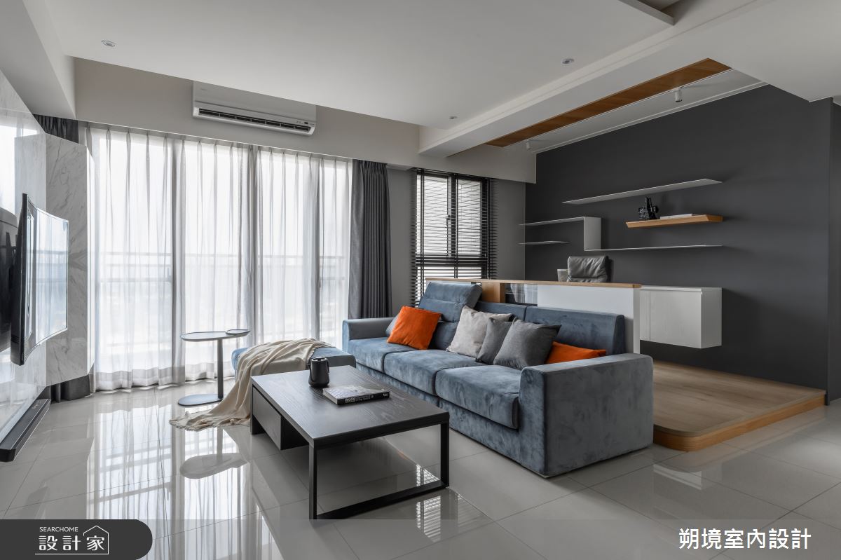 18坪新成屋(5年以下)＿現代風客廳案例圖片＿朔境室內設計有限公司＿朔境_03之6