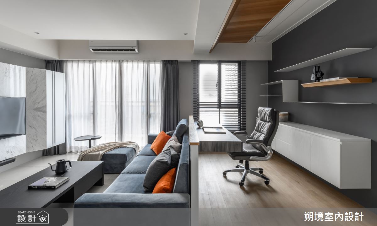 18坪新成屋(5年以下)＿現代風客廳書房案例圖片＿朔境室內設計有限公司＿朔境_03之8