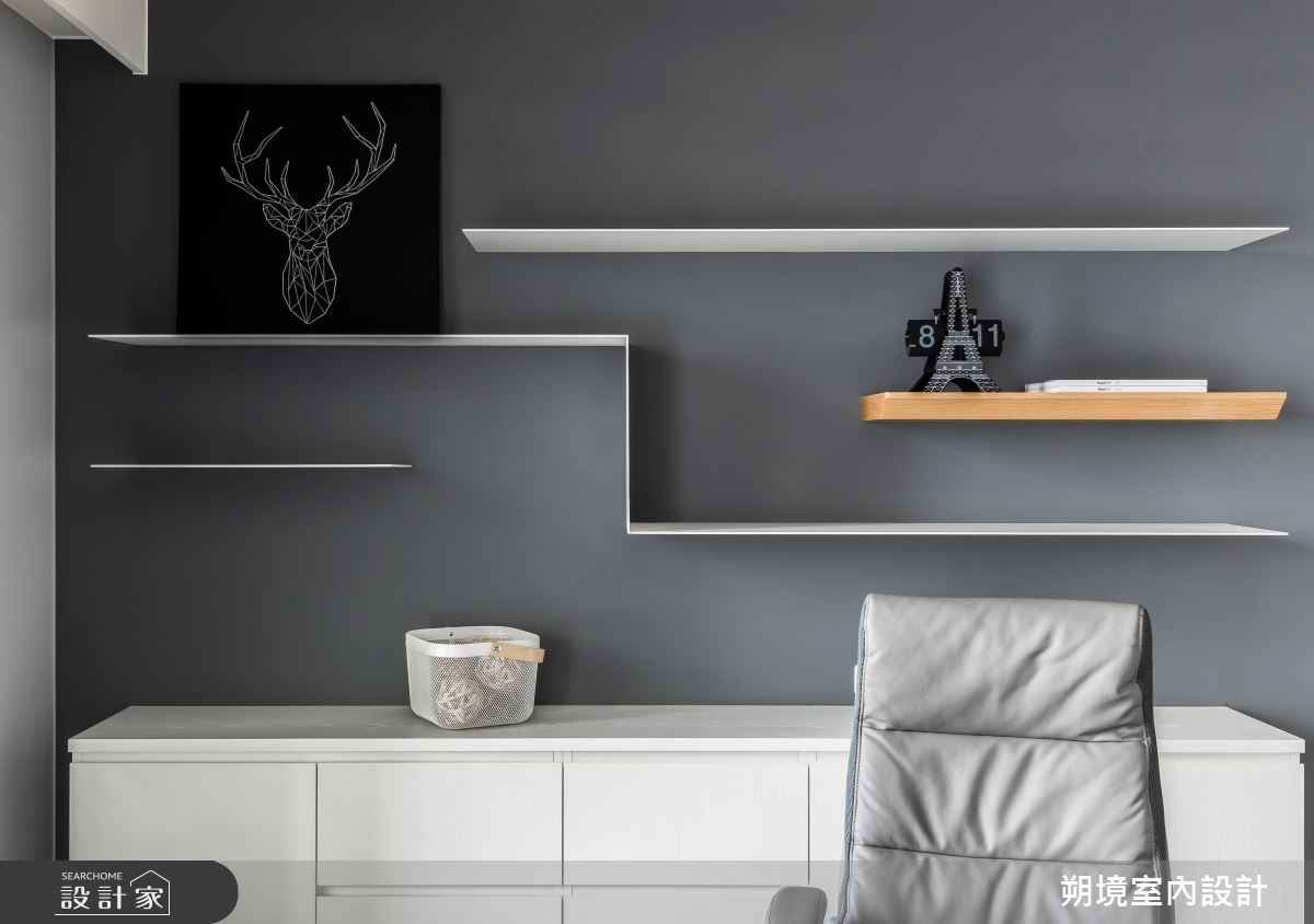 18坪新成屋(5年以下)＿現代風書房案例圖片＿朔境室內設計有限公司＿朔境_03之10