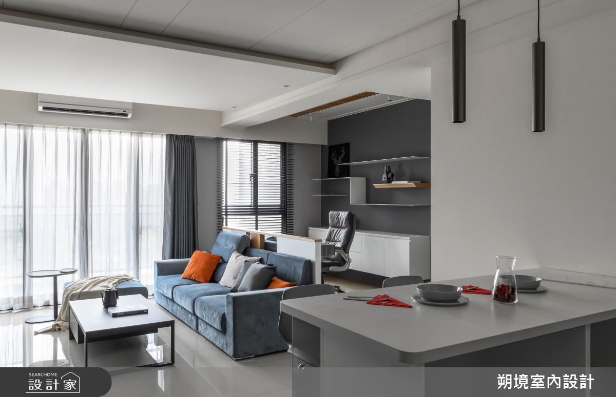 18坪新成屋(5年以下)＿現代風客廳案例圖片＿朔境室內設計有限公司＿朔境_03之11