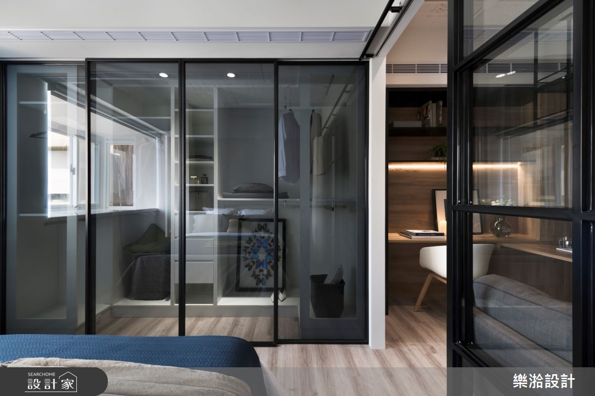 10坪老屋(41~50年)＿工業風臥室更衣間案例圖片＿樂湁設計＿樂湁_01之4