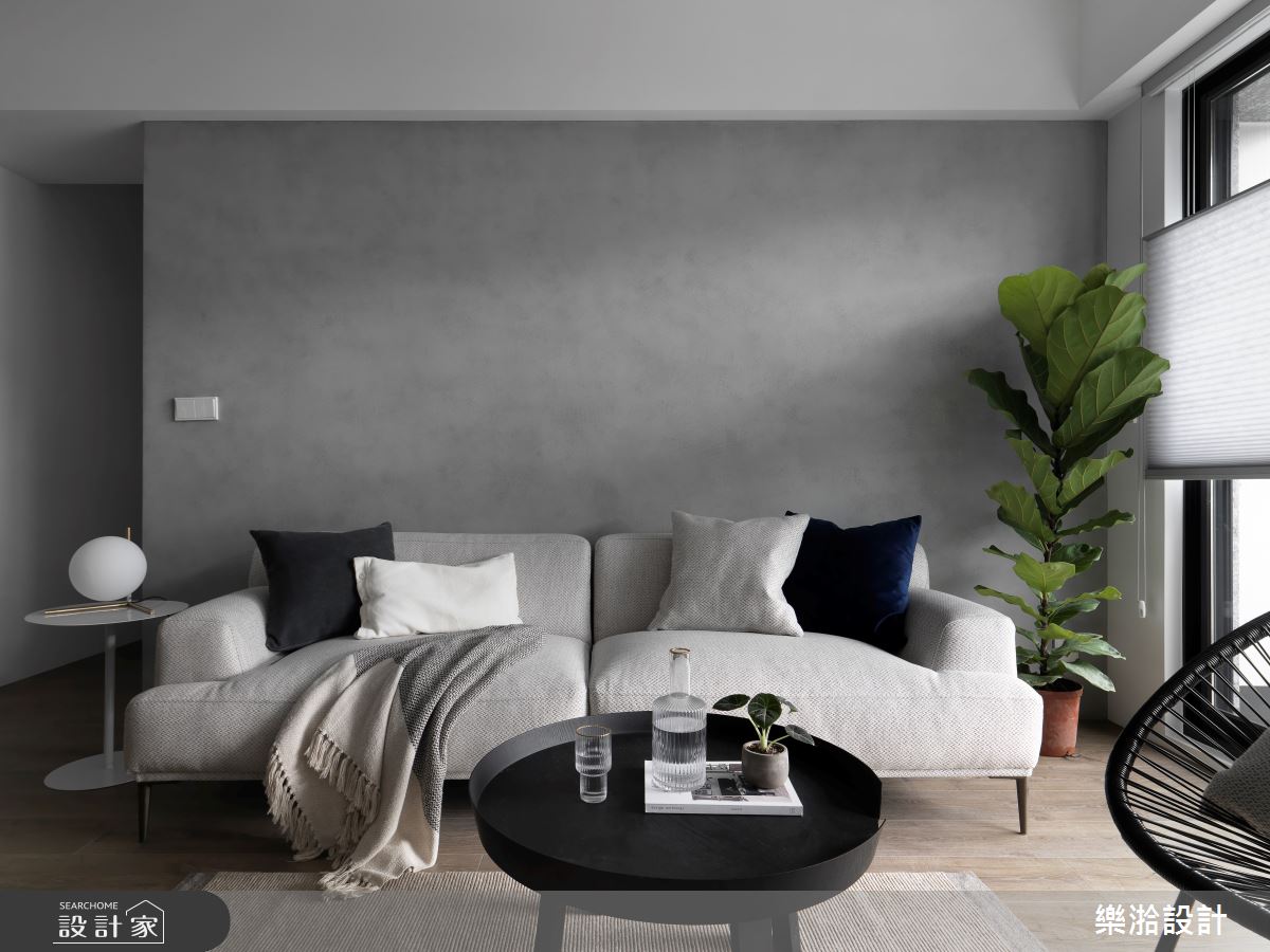 25坪新成屋(5年以下)＿簡約風客廳案例圖片＿樂湁設計＿樂湁_02之6