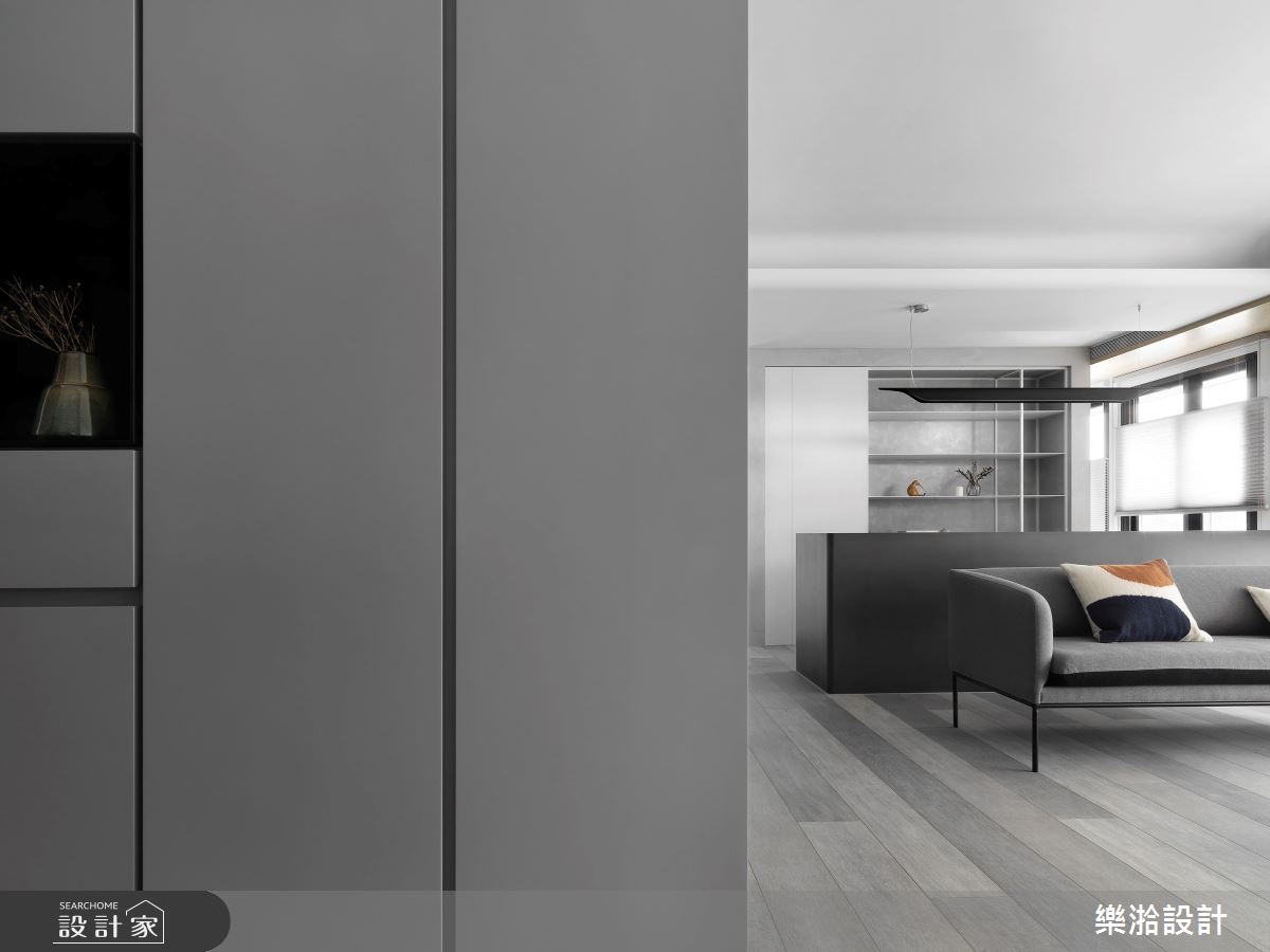 33坪新成屋(5年以下)＿混搭風玄關客廳工作區案例圖片＿樂湁設計＿樂湁_05之1