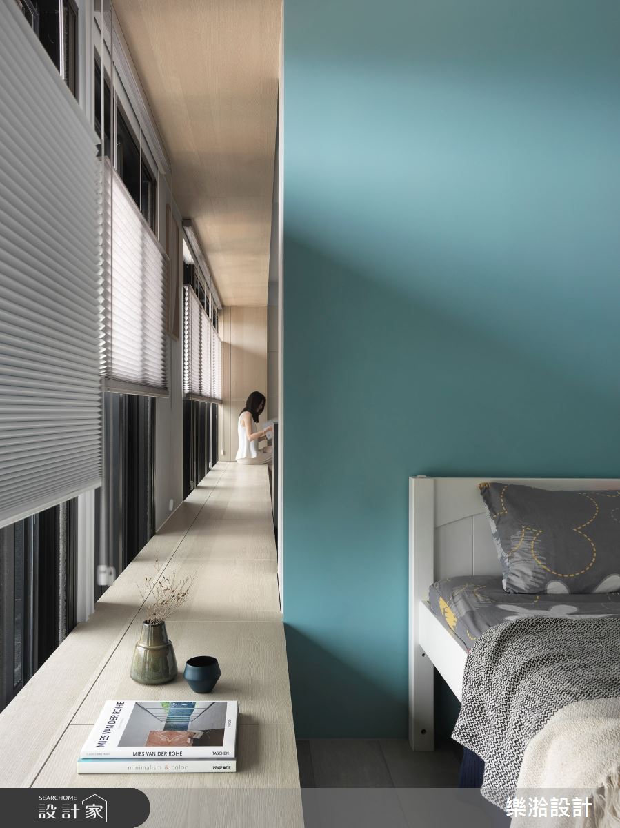 33坪新成屋(5年以下)＿混搭風臥室走廊臥榻案例圖片＿樂湁設計＿樂湁_05之3542