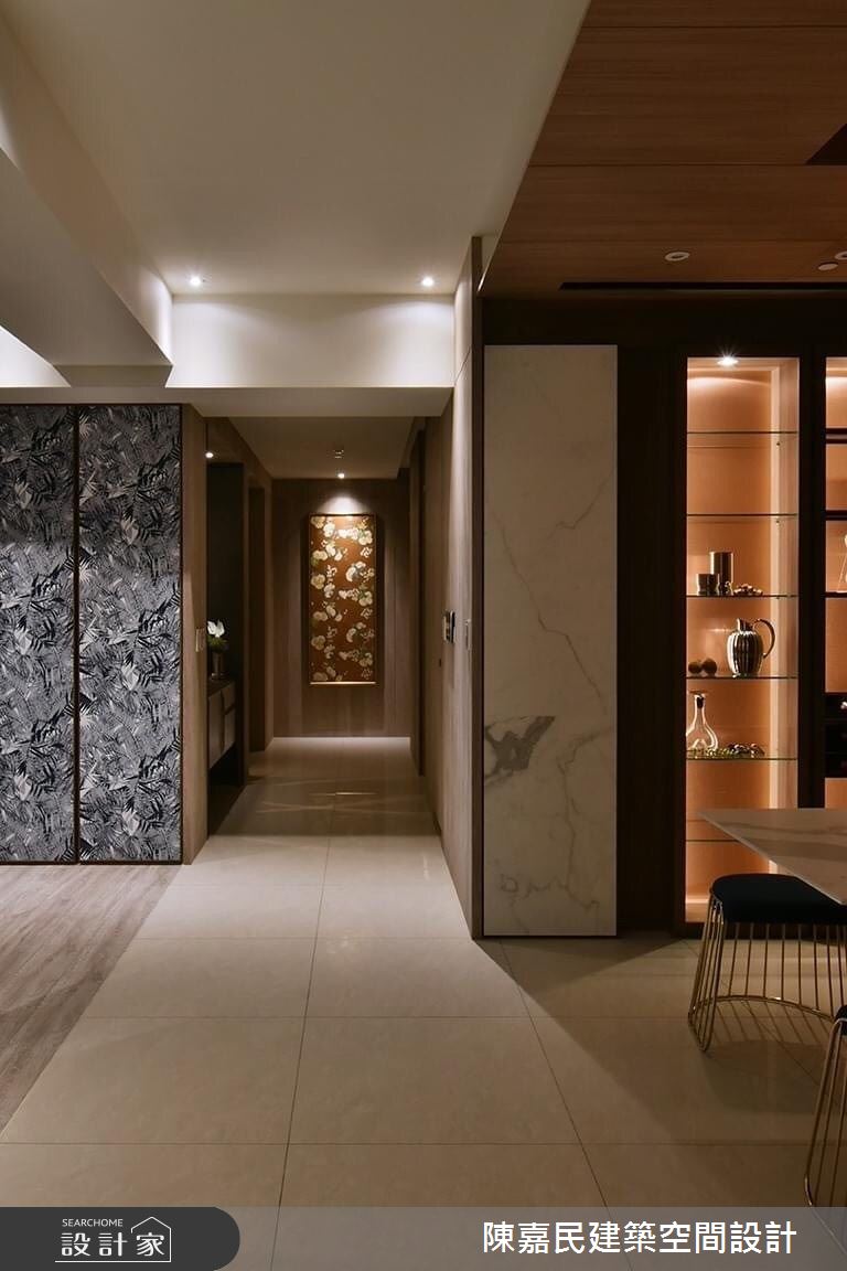 95坪新成屋(5年以下)＿奢華風走廊案例圖片＿陳嘉民建築空間設計＿陳嘉民_01之12