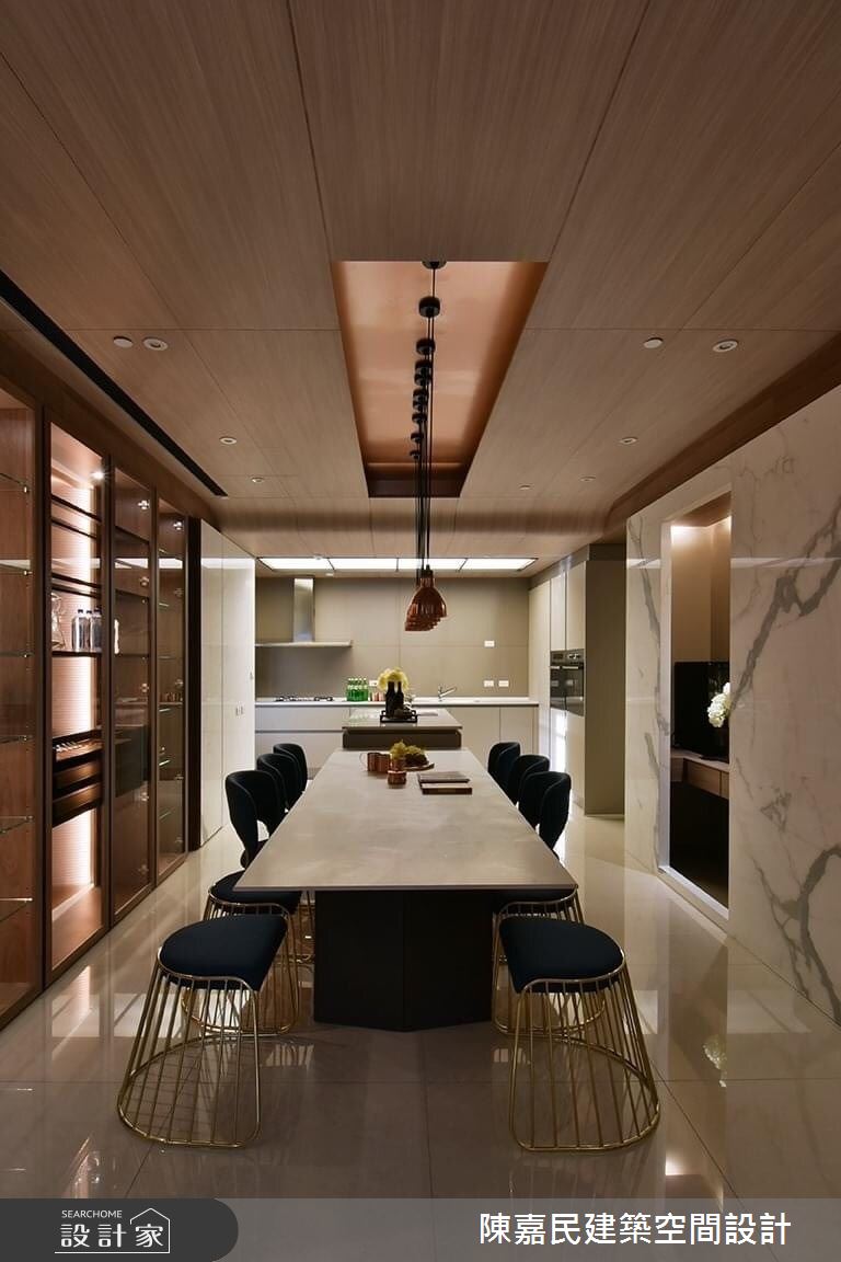 95坪新成屋(5年以下)＿奢華風餐廳案例圖片＿陳嘉民建築空間設計＿陳嘉民_01之14