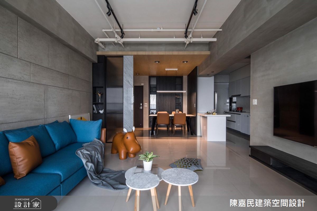 60坪新成屋(5年以下)＿混搭風客廳吧檯案例圖片＿陳嘉民建築空間設計＿陳嘉民_03之7