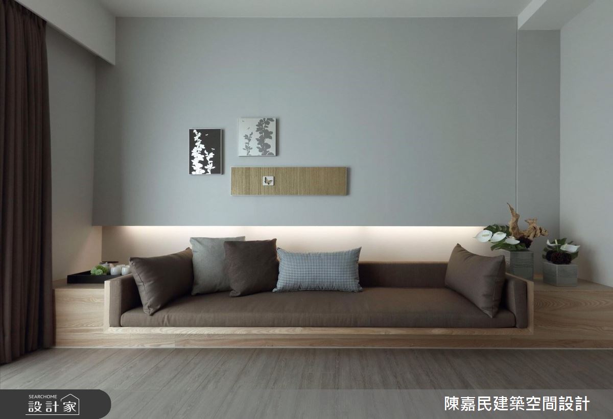 80坪新成屋(5年以下)＿人文禪風客廳案例圖片＿陳嘉民建築空間設計＿陳嘉民_05之16