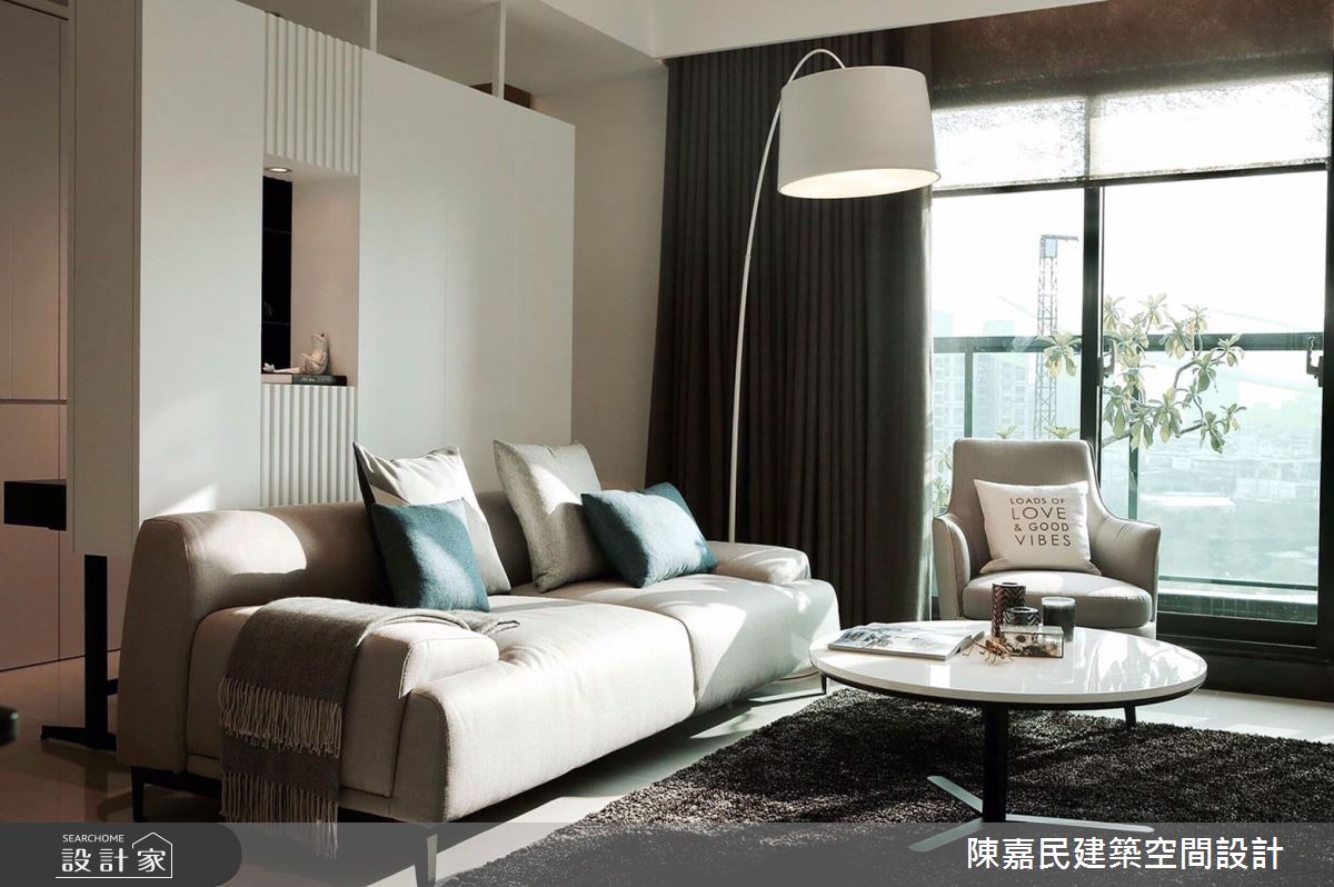 40坪新成屋(5年以下)＿現代風客廳案例圖片＿陳嘉民建築空間設計＿陳嘉民_06之2