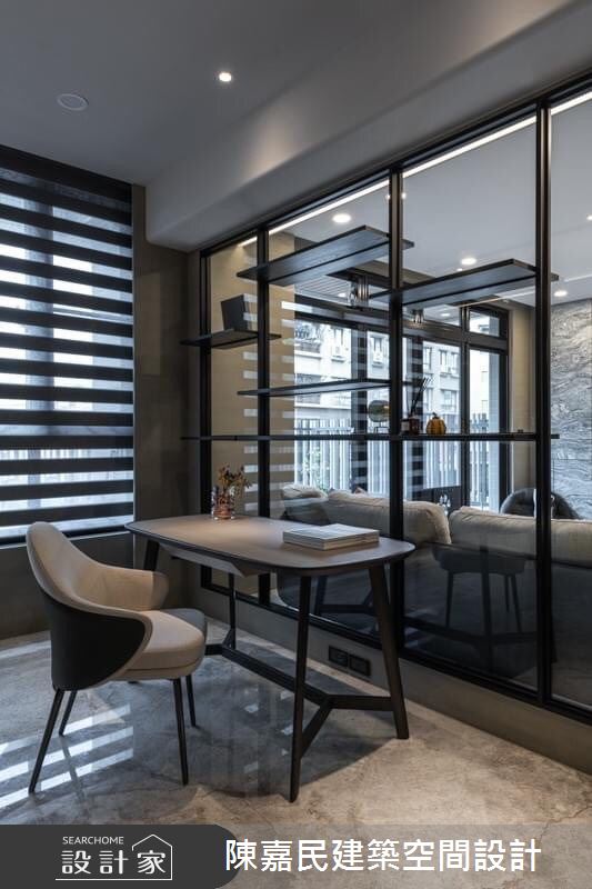 80坪新成屋(5年以下)＿美式風書房案例圖片＿陳嘉民建築空間設計＿陳嘉民_10之7