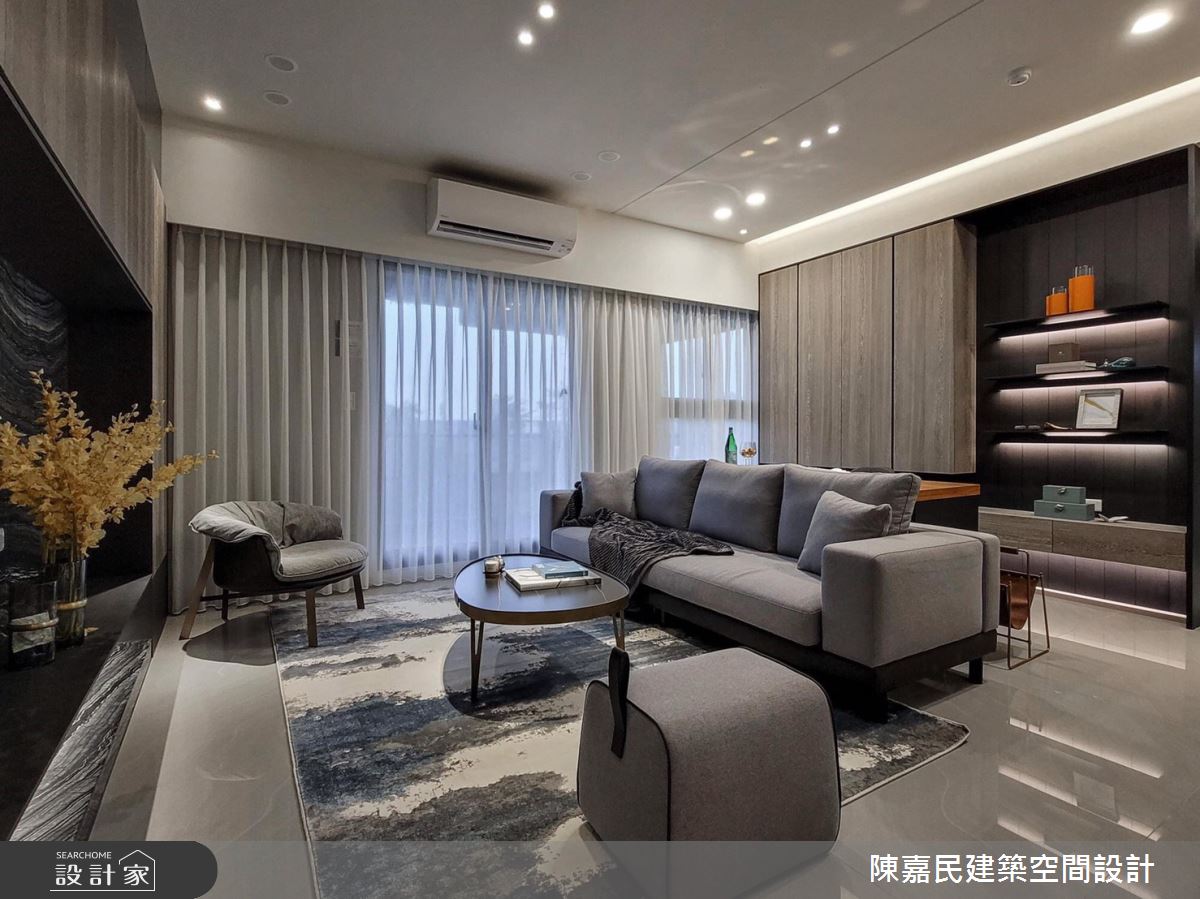 40坪預售屋＿美式風客廳案例圖片＿陳嘉民建築空間設計＿陳嘉民_18之7