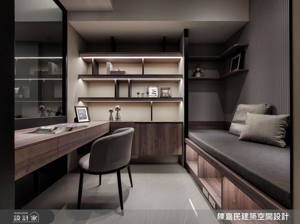 18坪預售屋＿混搭風書房案例圖片＿陳嘉民建築空間設計＿陳嘉民_19之7