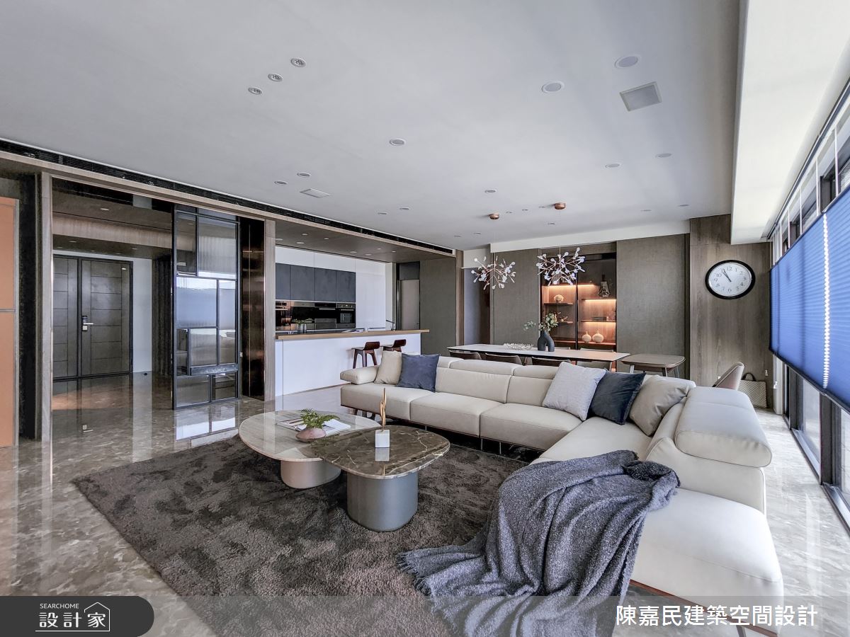 95坪新成屋(5年以下)＿美式風客廳案例圖片＿陳嘉民建築空間設計＿陳嘉民_23之5