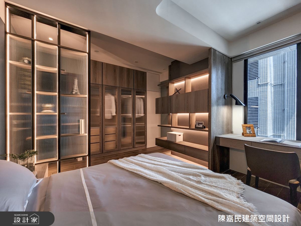 95坪新成屋(5年以下)＿美式風臥室更衣間工作區案例圖片＿陳嘉民建築空間設計＿陳嘉民_23之28