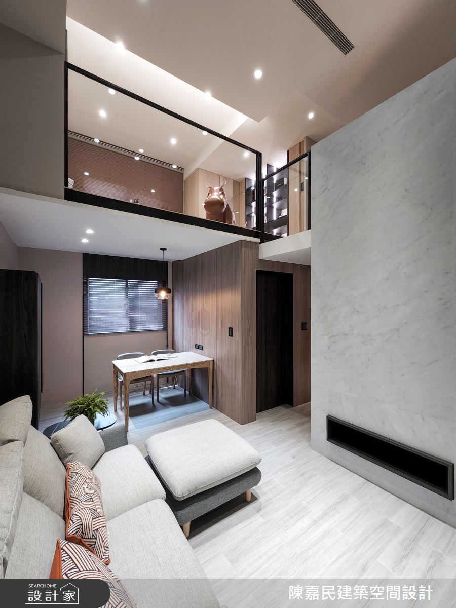 28坪新成屋(5年以下)＿簡約風客廳餐廳案例圖片＿陳嘉民建築空間設計＿陳嘉民_25之3