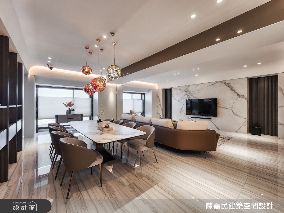 60坪毛胚屋＿美式風客廳餐廳案例圖片＿陳嘉民建築空間設計＿陳嘉民_28之12