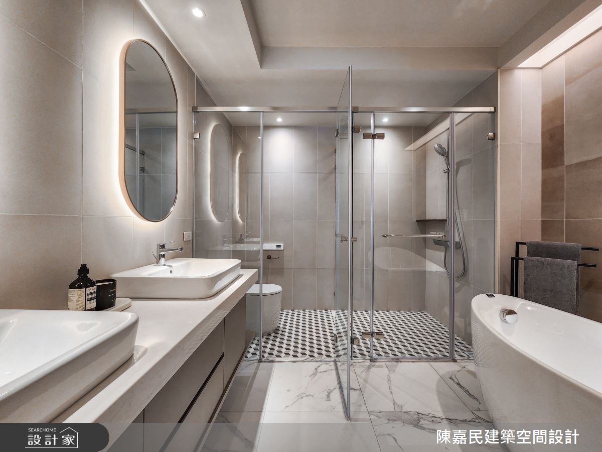 60坪毛胚屋＿美式風浴室案例圖片＿陳嘉民建築空間設計＿陳嘉民_28之31