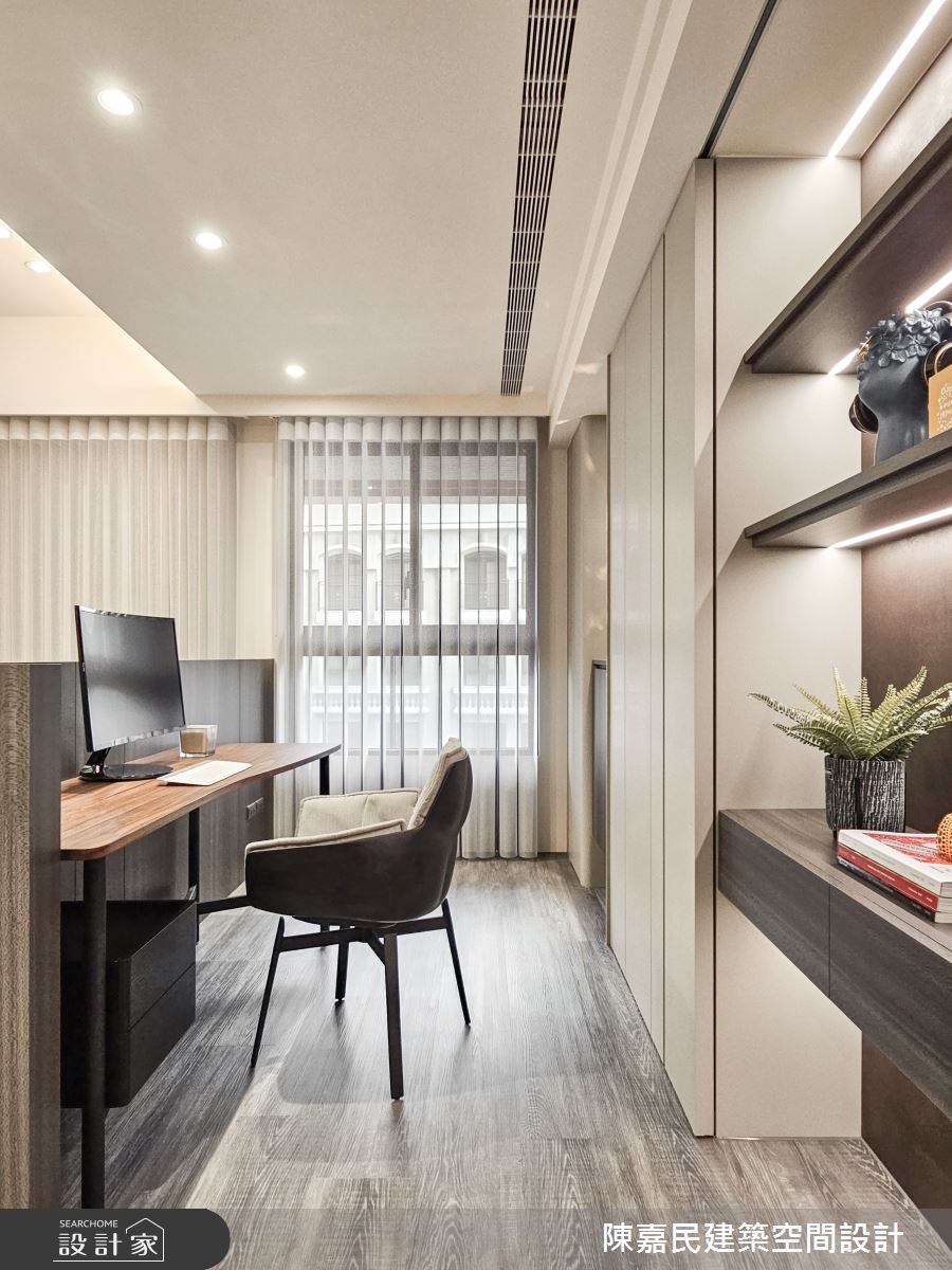 45坪新成屋(5年以下)＿簡約風書房工作區案例圖片＿陳嘉民建築空間設計＿陳嘉民_30之11