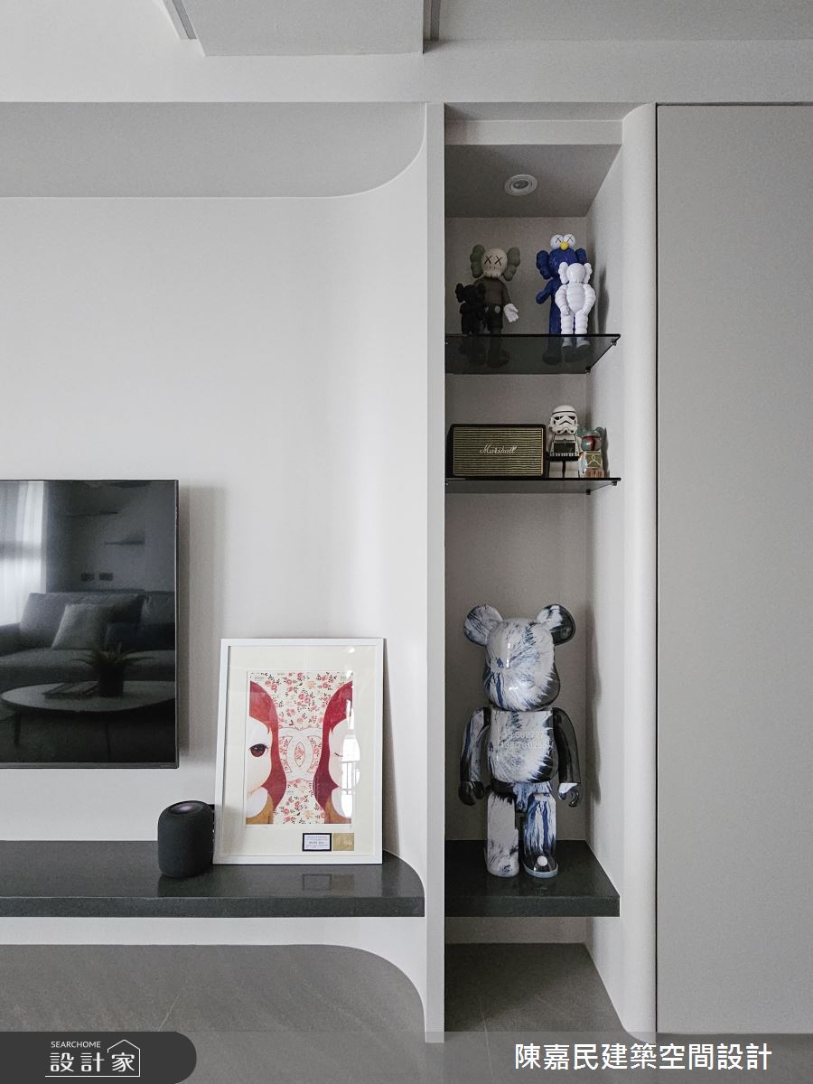 25坪新成屋(5年以下)＿簡約風客廳案例圖片＿陳嘉民建築空間設計＿陳嘉民_31之6