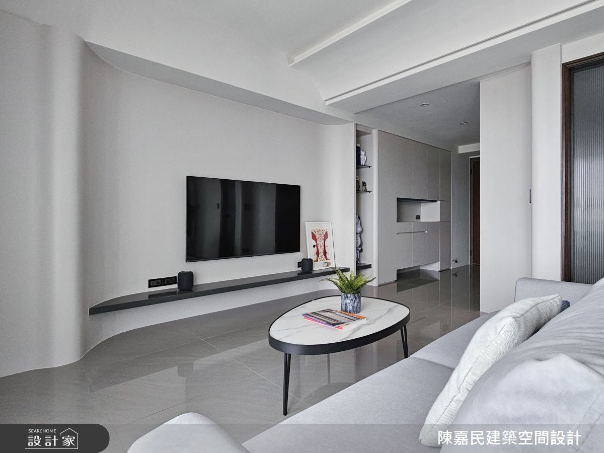 25坪新成屋(5年以下)＿簡約風客廳案例圖片＿陳嘉民建築空間設計＿陳嘉民_31之8
