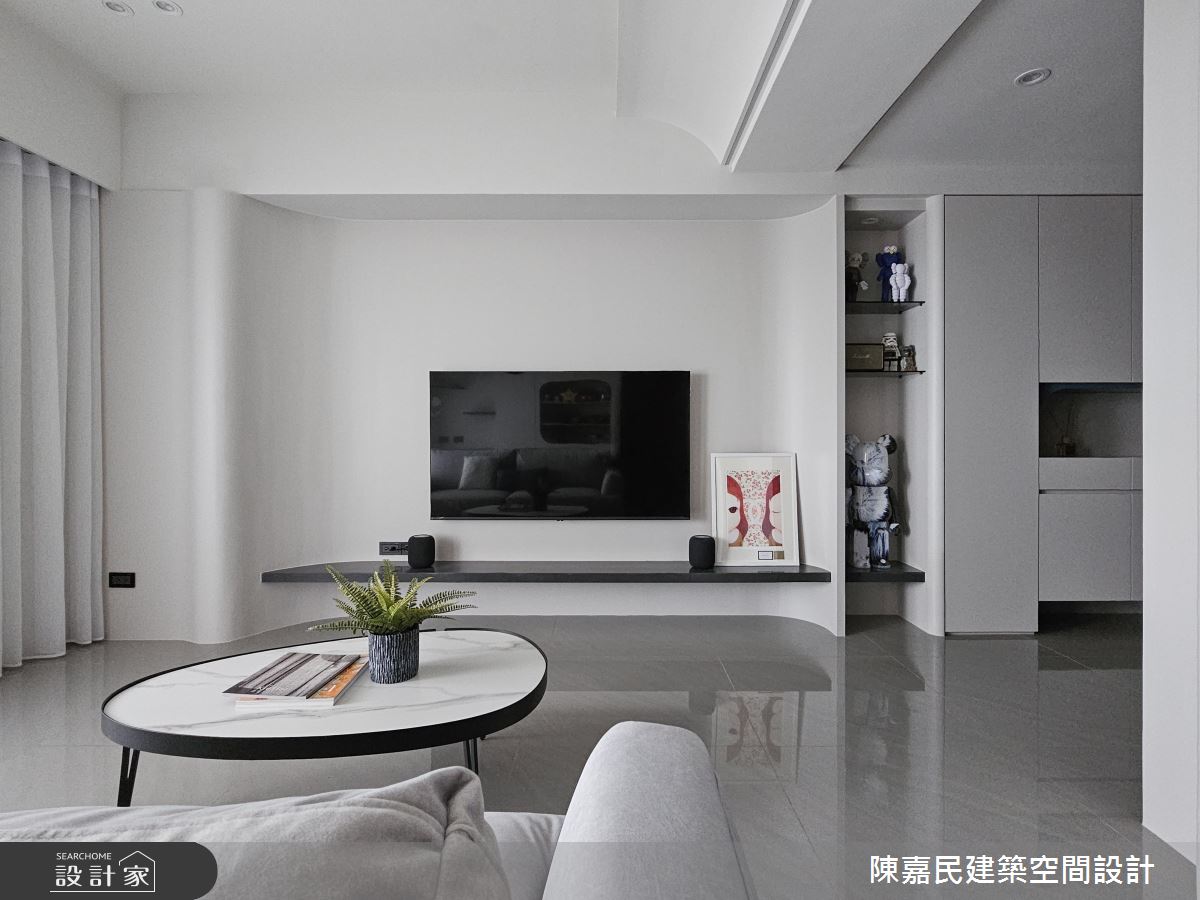25坪新成屋(5年以下)＿簡約風客廳案例圖片＿陳嘉民建築空間設計＿陳嘉民_31之12