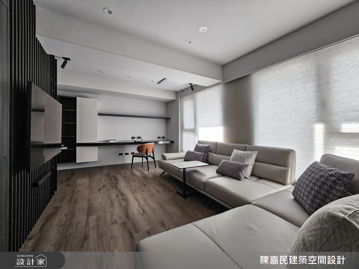 23坪預售屋＿現代風客廳書房工作區案例圖片＿陳嘉民建築空間設計＿陳嘉民_33之11