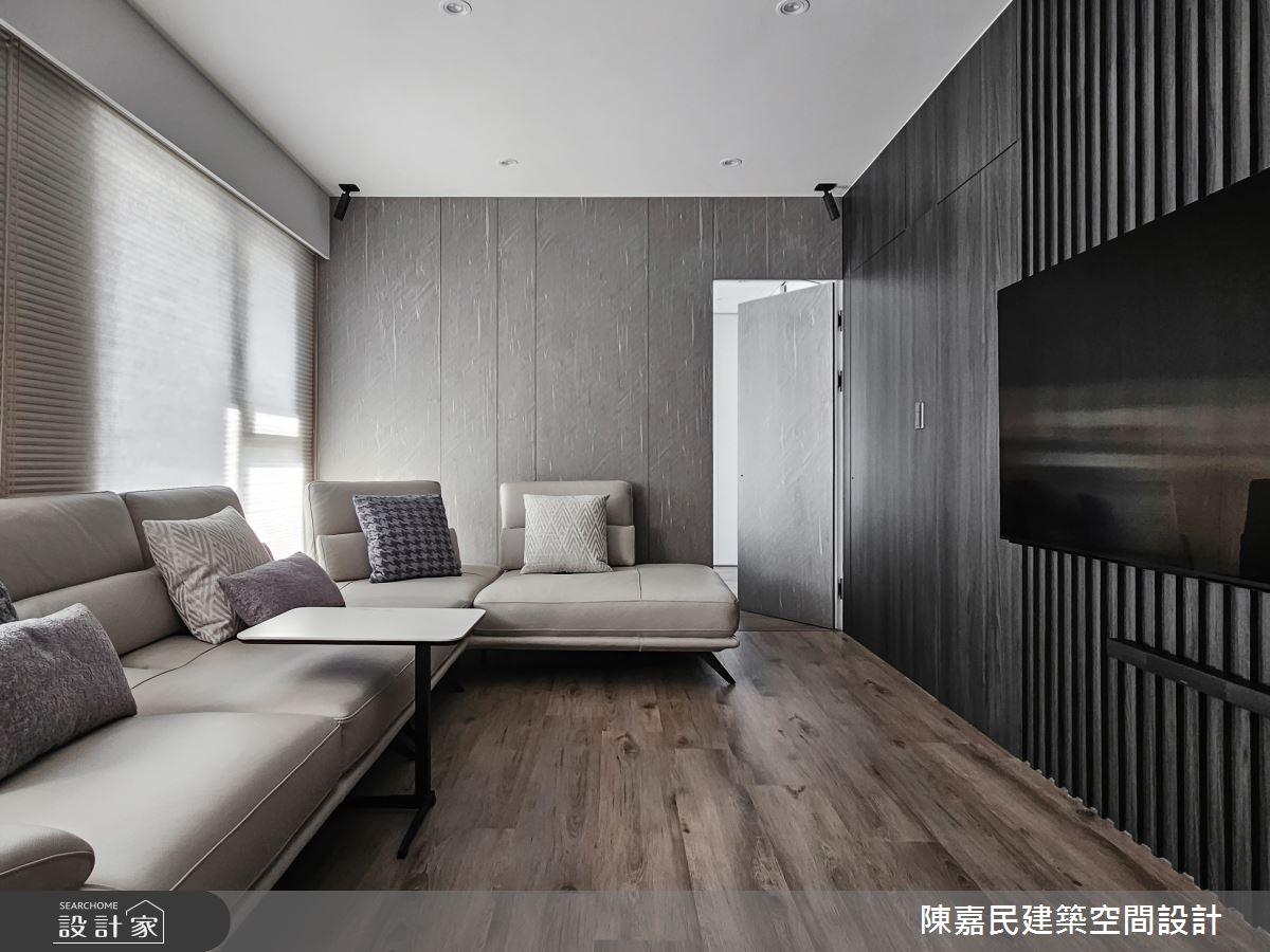 23坪預售屋＿現代風客廳案例圖片＿陳嘉民建築空間設計＿陳嘉民_33之14