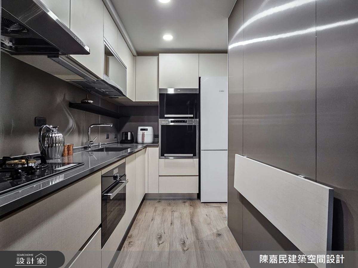 23坪預售屋＿現代風廚房案例圖片＿陳嘉民建築空間設計＿陳嘉民_33之25