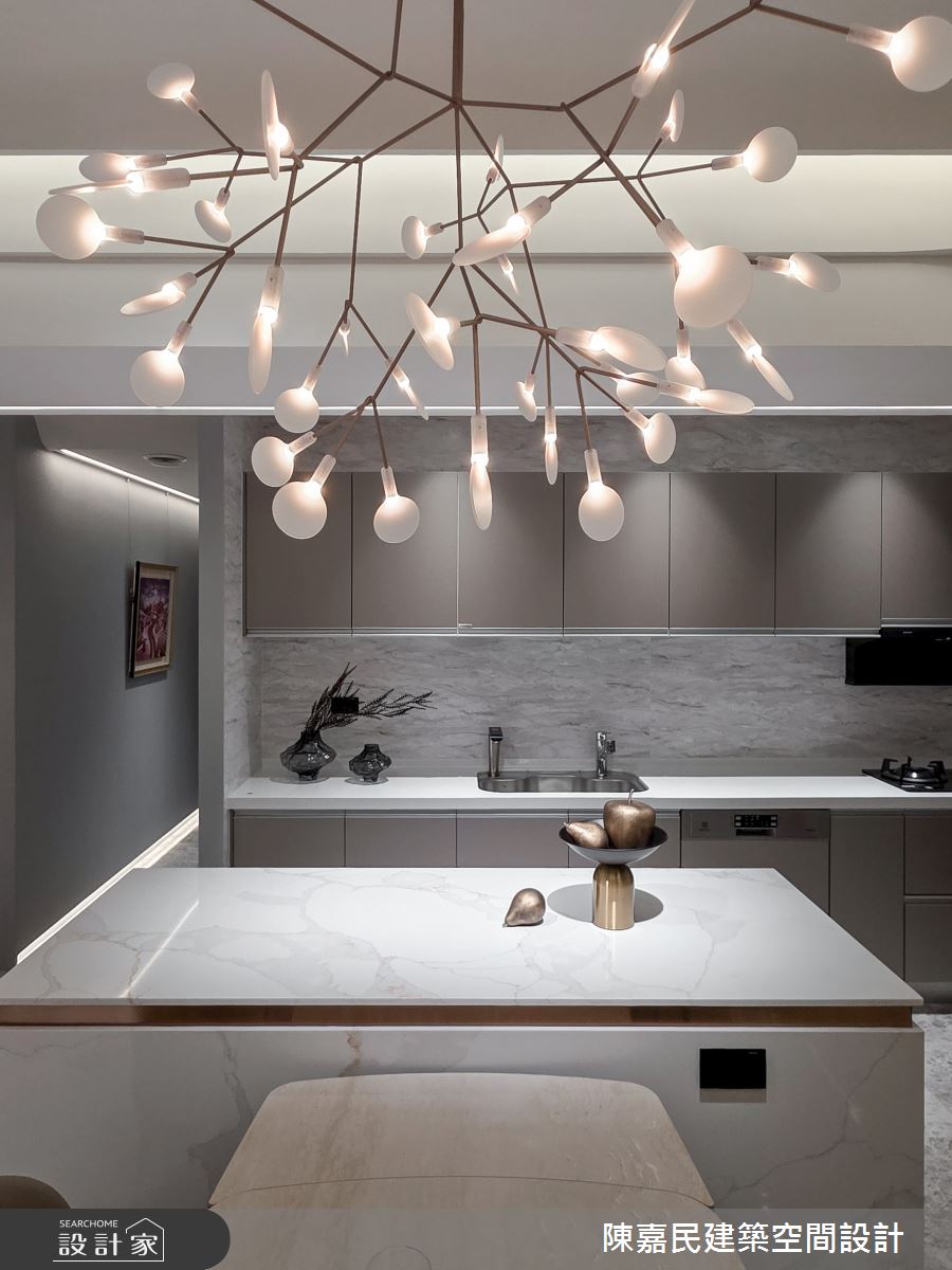 45坪新成屋(5年以下)＿混搭風廚房中島案例圖片＿陳嘉民建築空間設計＿陳嘉民_36之14