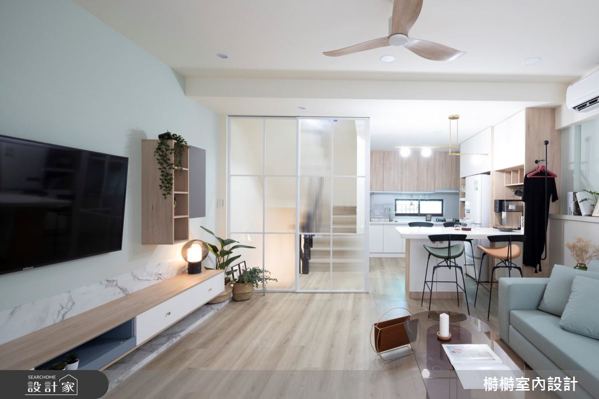 中古屋(5~15年)＿北歐風客廳臥榻案例圖片＿榯榯創作空間設計有限公司＿榯榯_綠意盎然之6