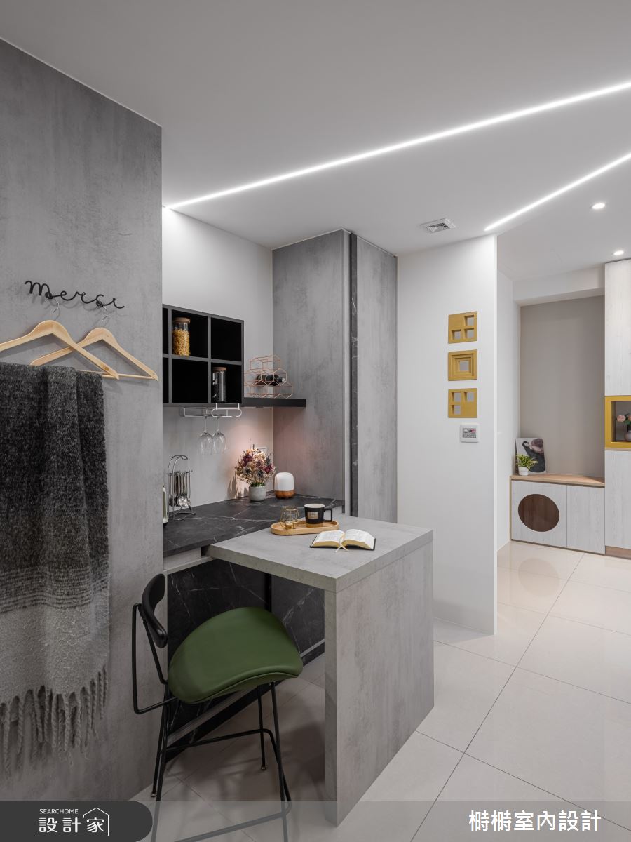 25坪新成屋(5年以下)＿混搭風餐廳中島案例圖片＿榯榯創作空間設計有限公司＿榯榯_威諾那之4